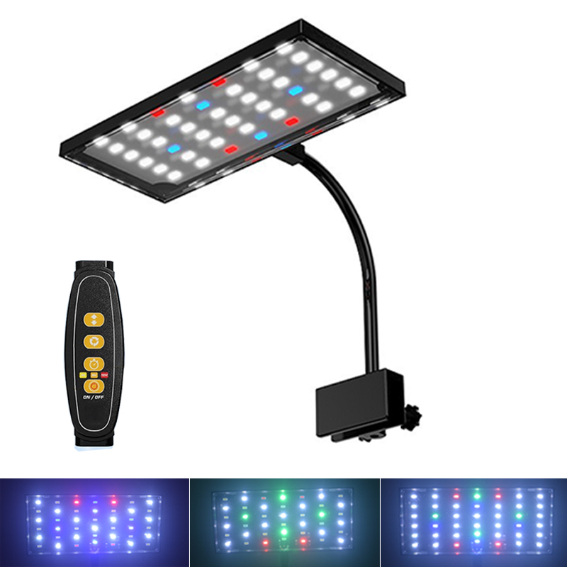 Aquarium Plant Display - USB-Aquarium-LED-Licht Vollspektrum Wasserpflanzen-Wachstumslampe Fischbecken Einstellbare Helligkeit