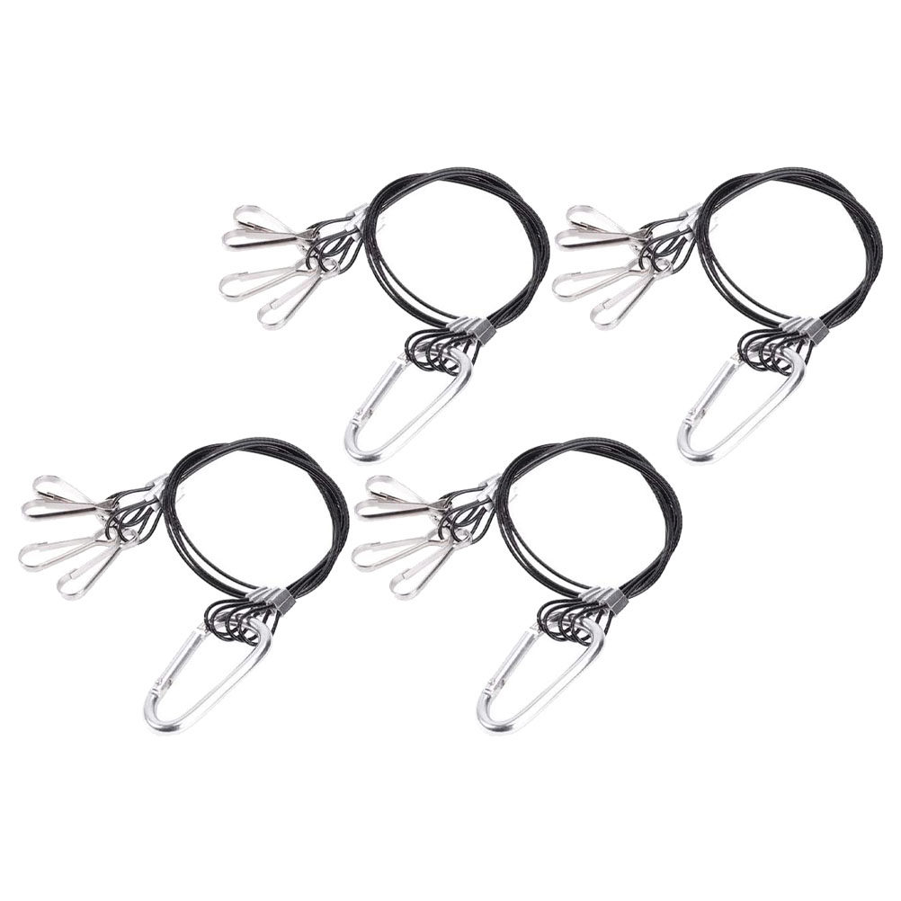 Planted Aquarium Hanging Light - 4-teiliges Edelstahl-Aquariumlampen-Aufhängeset, kompatibel mit Standardhalterungen, robust