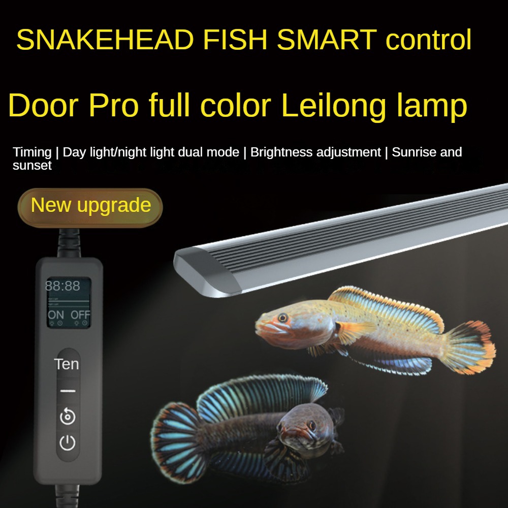 Planted Aquarium Freshwater - LED-Aquariumlicht, Arowana-Aquarium, Helligkeitsanpassung, Zeiteinstellung, stimuliert Sonnenaufgang
