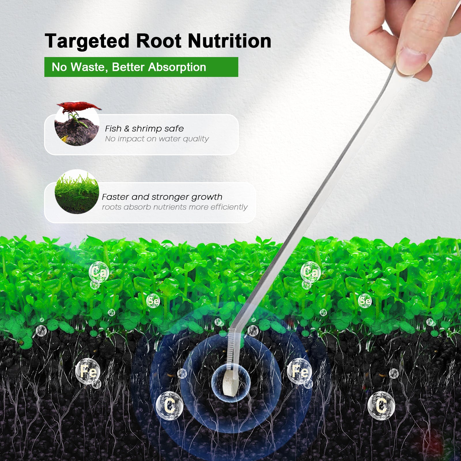 Planted Aquarium Fertilizer - FZONE Wurzeltabletten Süßwasser-Aquarienpflanzen-Dünger Zubehör Aquariumbedarf Fischbecken