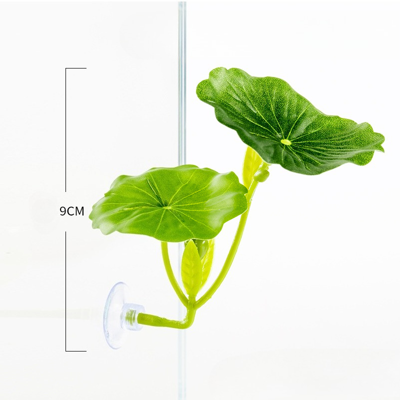 Aquarium Planted Tree - Künstliche Betta-Blatt-Hängematte mit starkem Saugnapf, stressreduzierende,