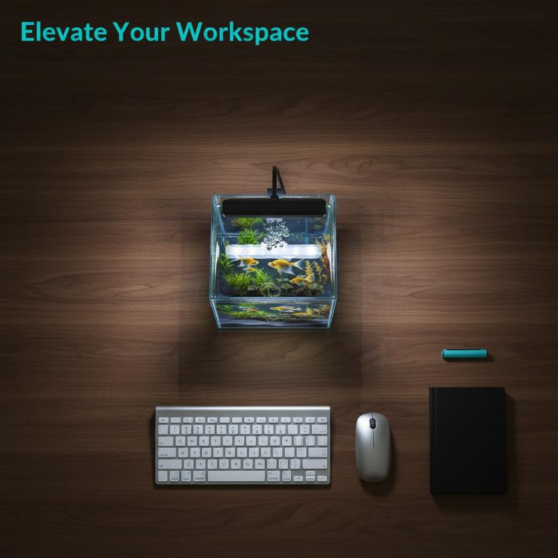 Aquarium Planting - USB-Aquarium-Clipleuchte mit Flexiblem Hals, Vollspektrum-LED-Lampe für
