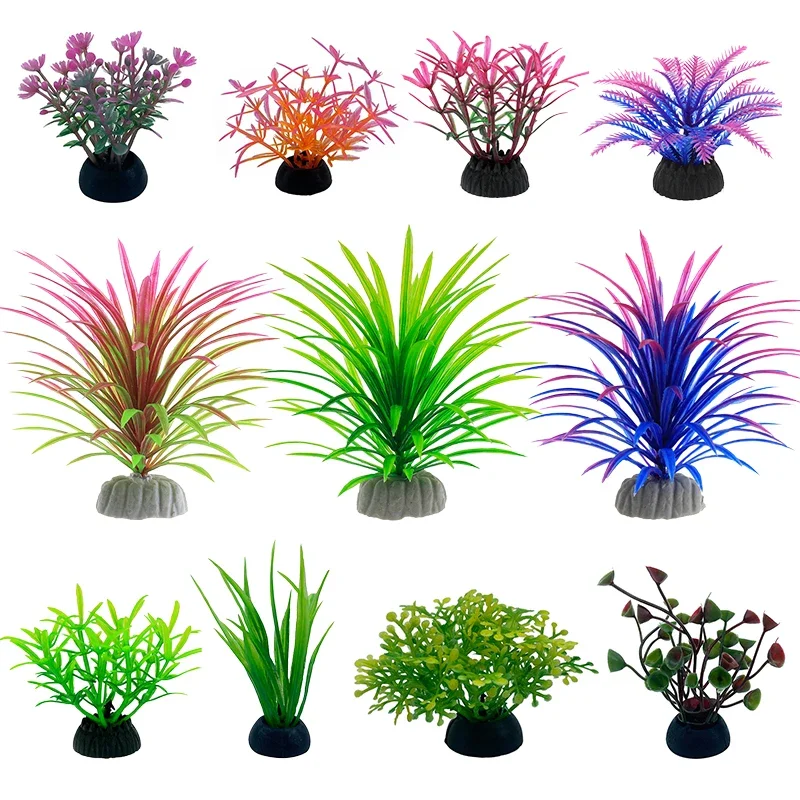 Aquarium Planted Tree - PVC Aquarium dekorative Simulation künstliche Blätter