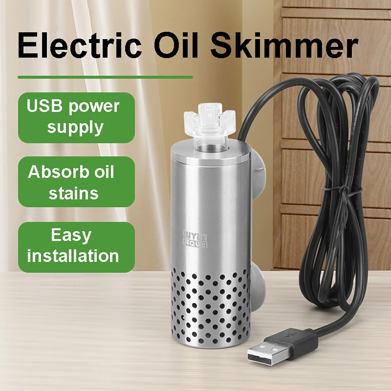 Planted Aquarium Tools - Elektrischer Ölfilm-Entferner für Aquarien, USB-Filter aus