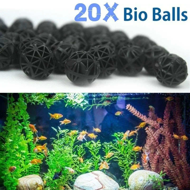 Planted Aquarium Fertilizer - 20Pcs 16mm Aquarium Filter Bio Bälle