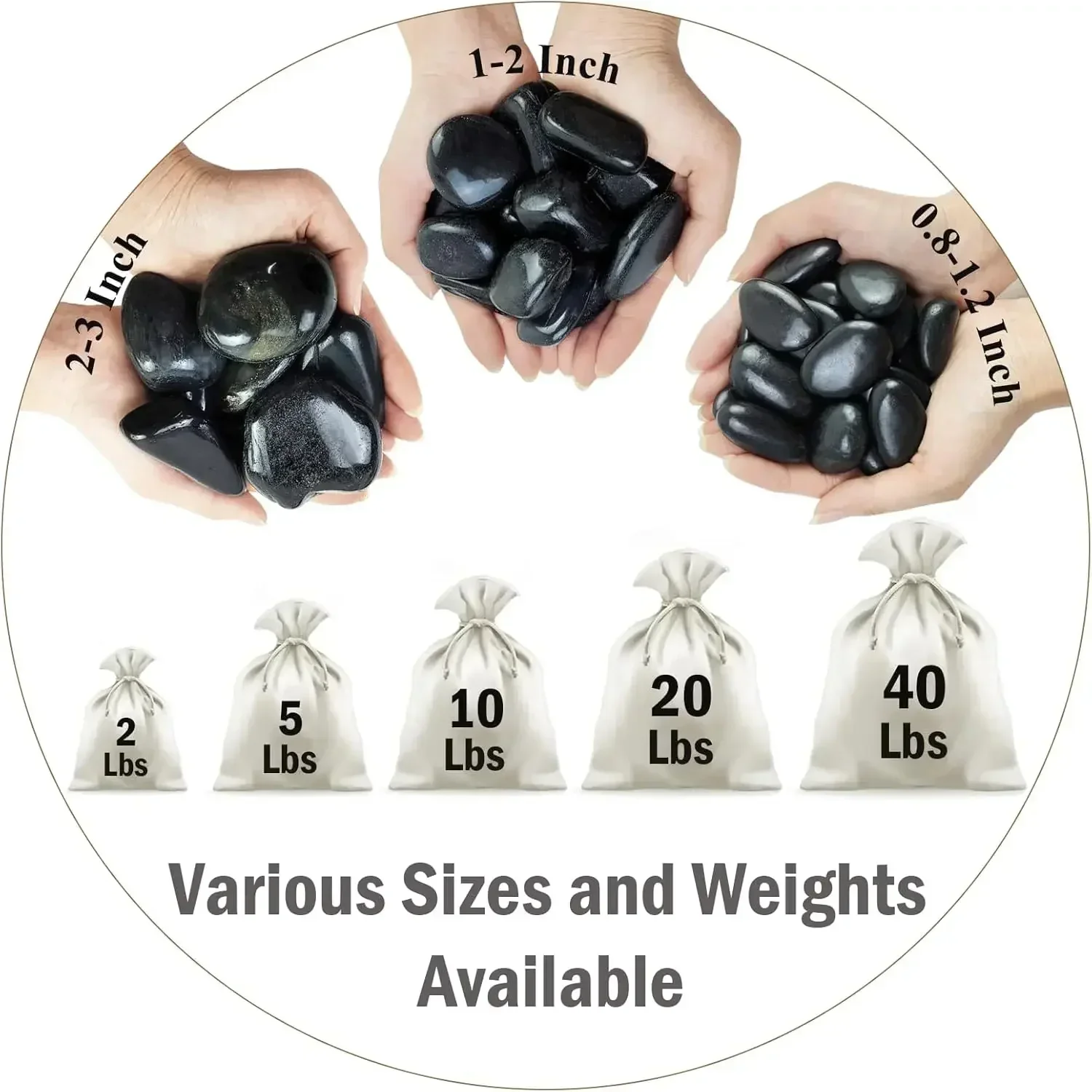 40 lbs schwarze Flusssteine fü – Aquarium Planting Bewertung und Preis