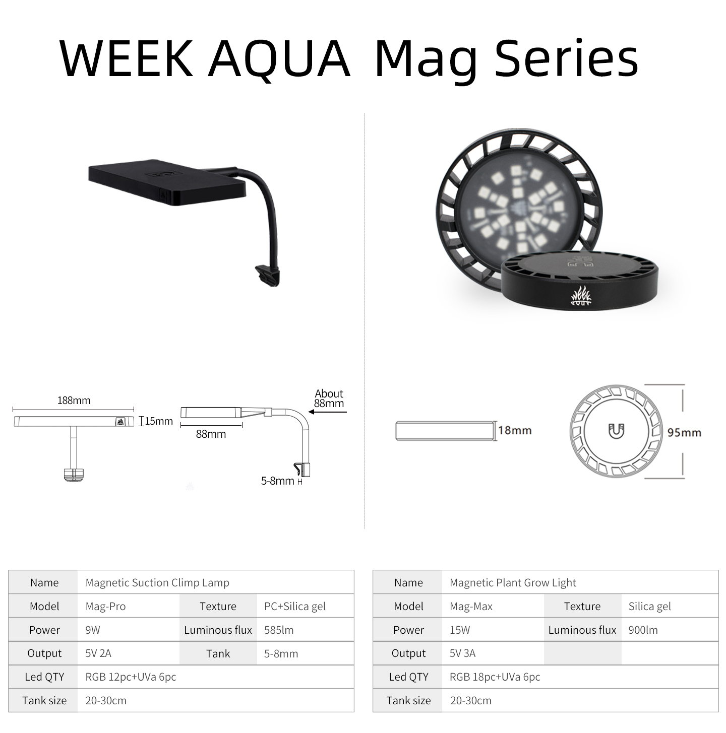 WEEK AQUA Mag Pro Mag Max Nano – Aquarium Plant Display Bewertung und Preis